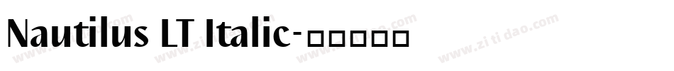Nautilus LT Italic字体转换